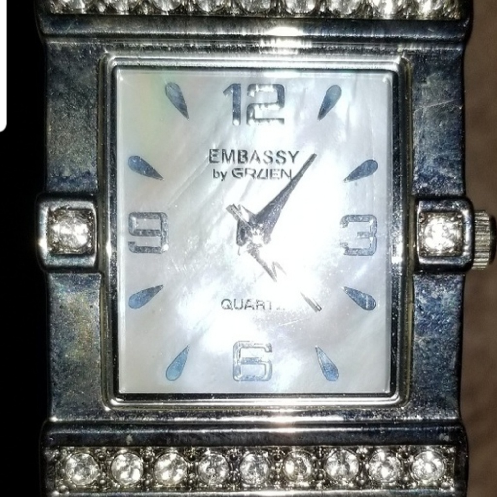 Silver Bangle Watch.